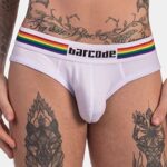 slip barcode pride blanc
