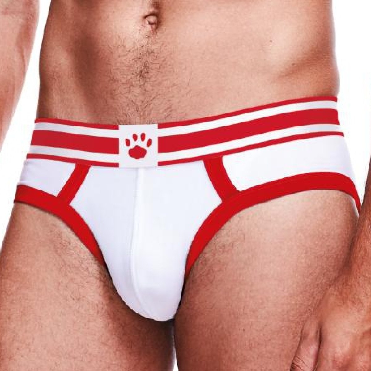 slip brief prowler blanc rouge