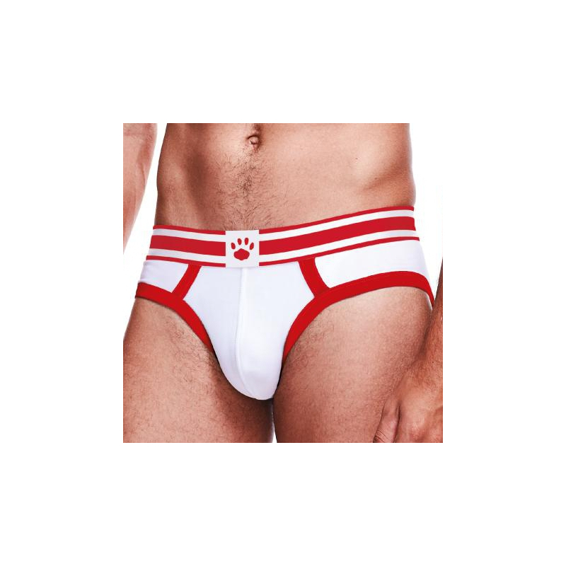 slip brief prowler blanc rouge