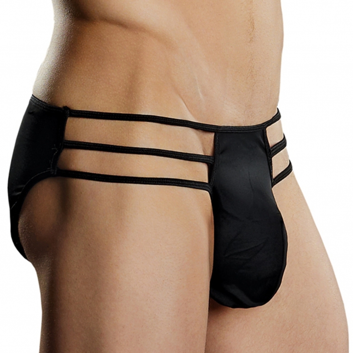 slip cage brief noir