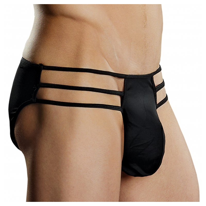 slip cage brief noir