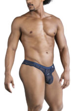 slip dentelle elynos bleu marine 2
