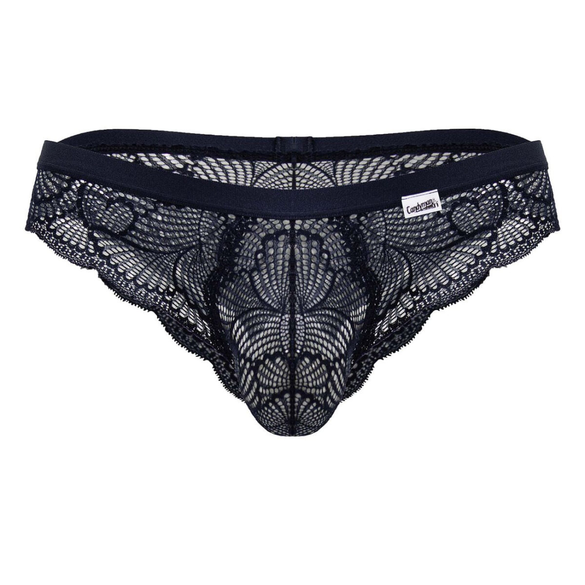 slip dentelle elynos bleu marine 3
