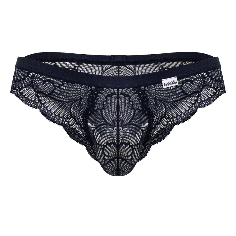 slip dentelle elynos bleu marine 3