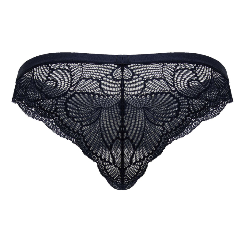 slip dentelle elynos bleu marine 5