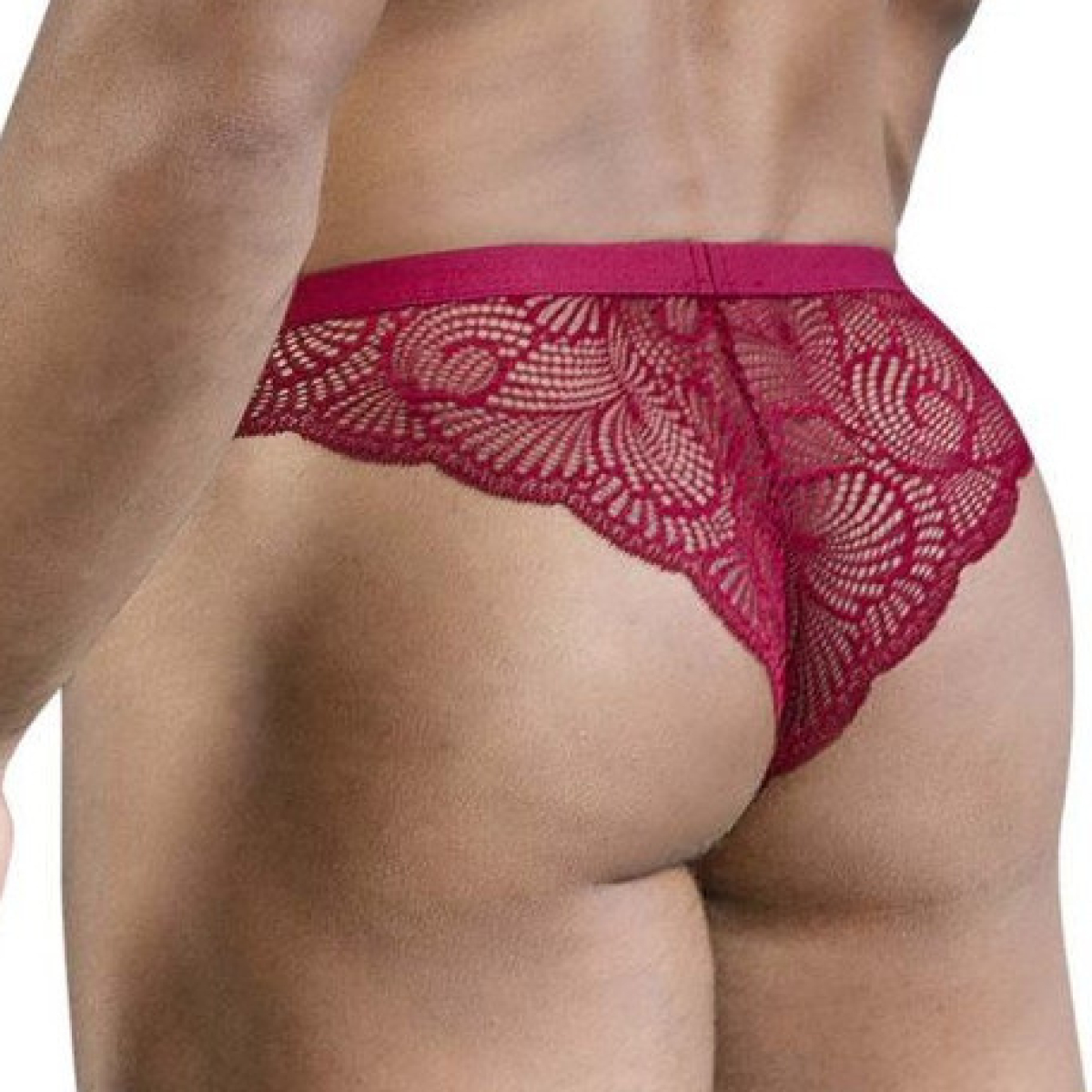 slip dentelle elynos bordeaux 1