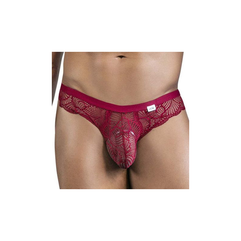 slip dentelle elynos bordeaux
