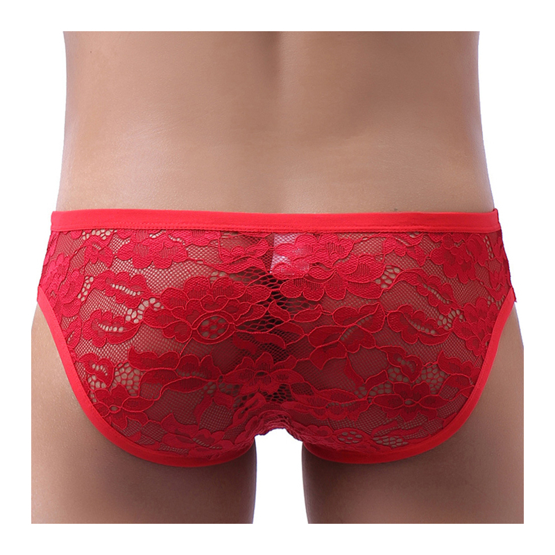 slip en dentelle floom rouge 1