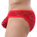 slip en dentelle floom rouge 2