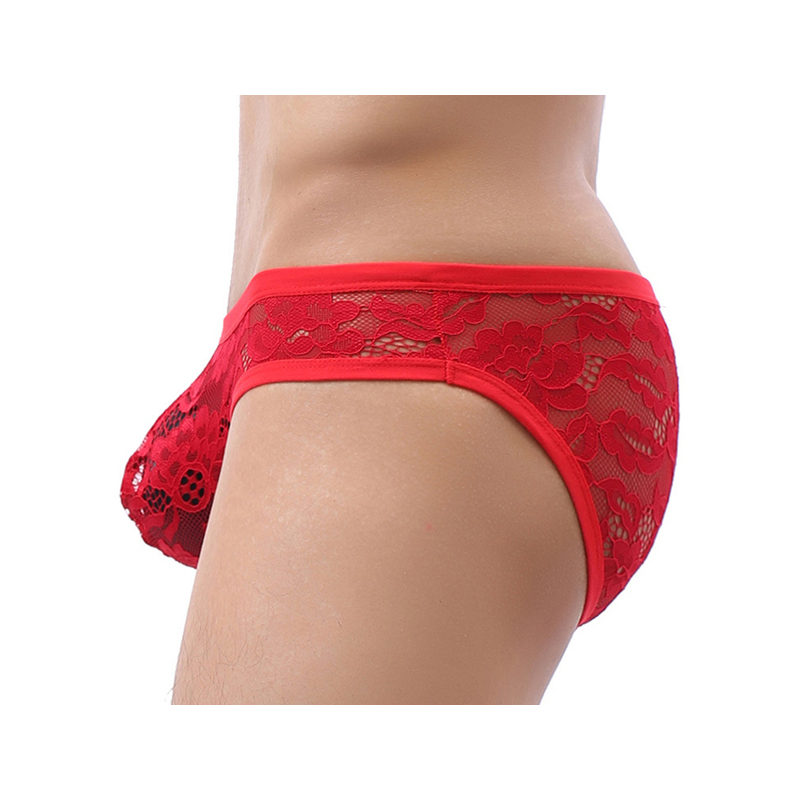 slip en dentelle floom rouge 2