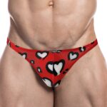 slip sexy brazilian rouge coeurs