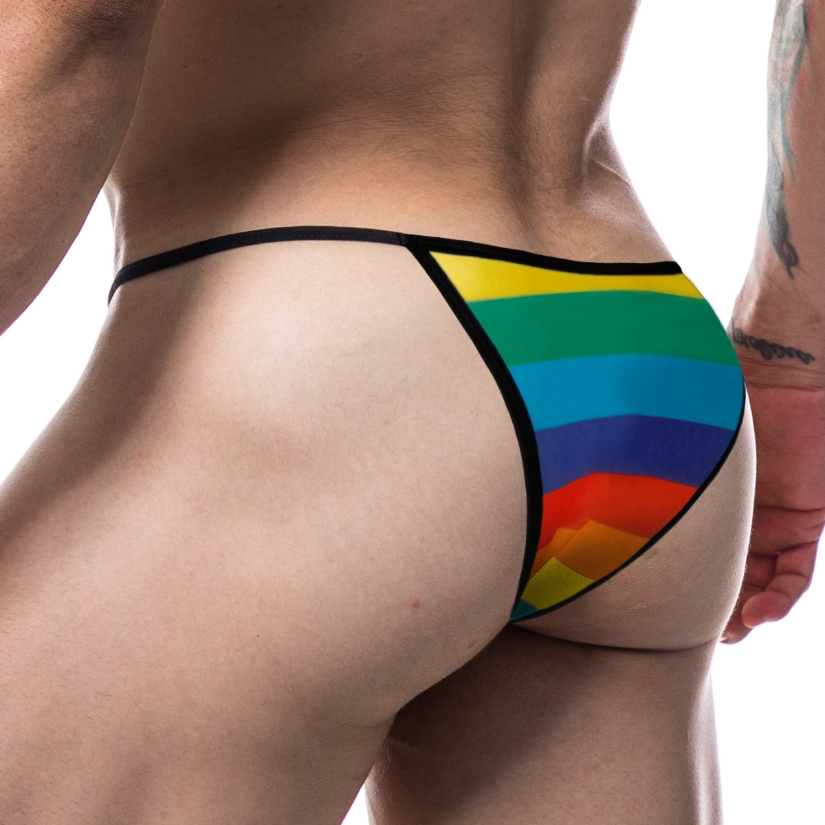 slip sexy briefkini rainbow 1