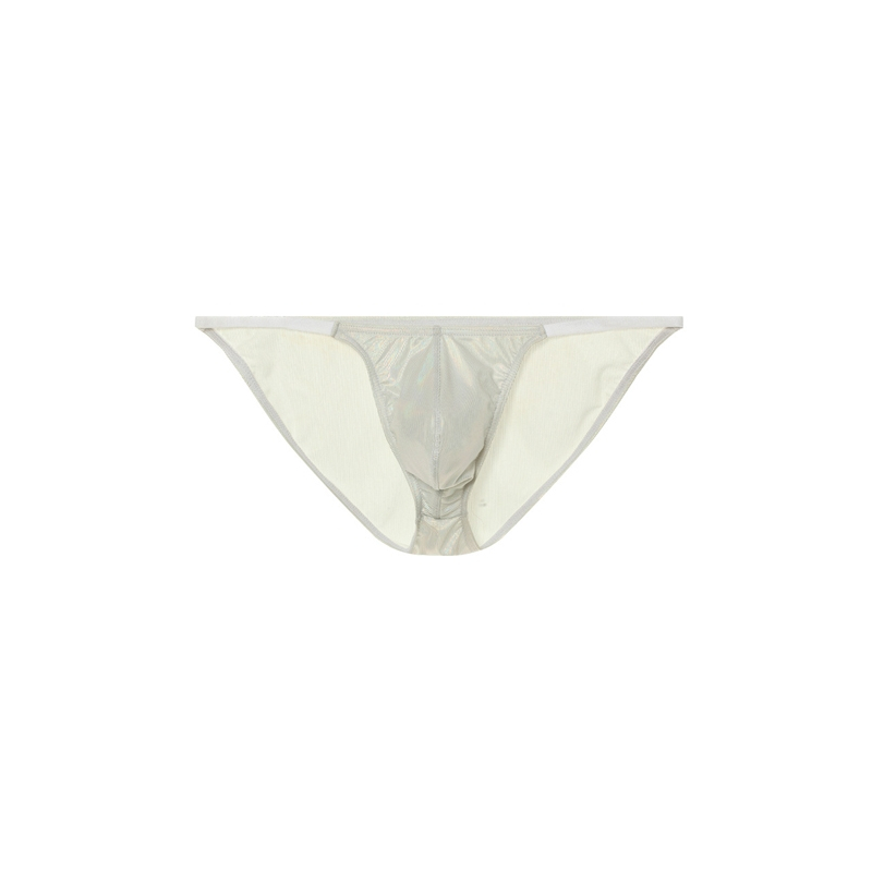 slip sexy shiny line argente 1