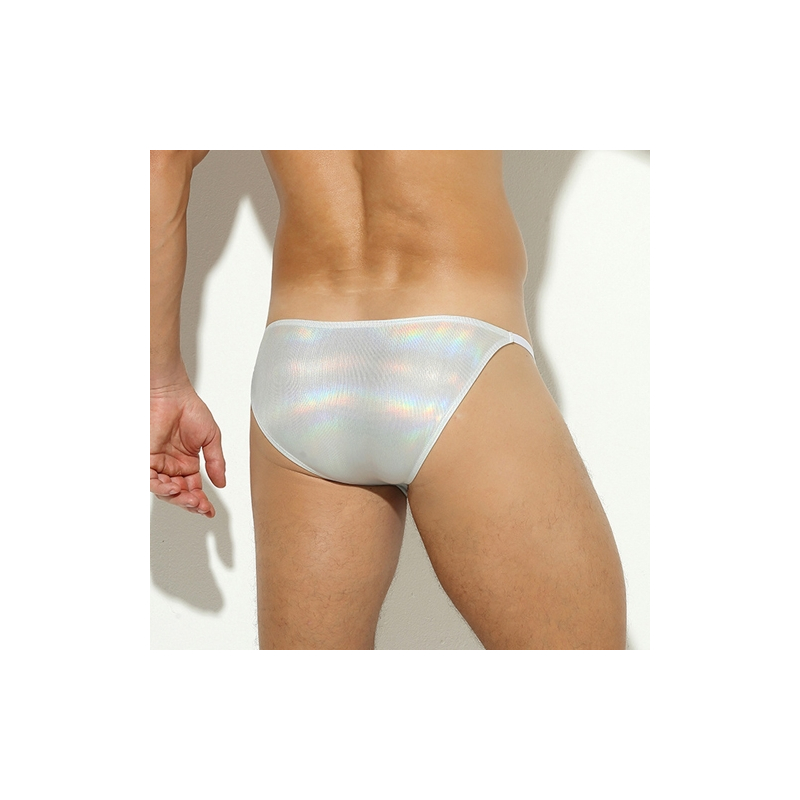slip sexy shiny line argente