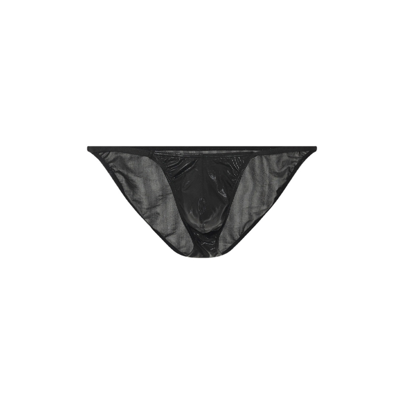 slip sexy shiny line noir 2