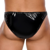 slip sexy vinyl raft noir argente 1