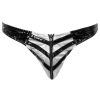 slip sexy vinyl raft noir argente 5