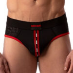 slip sicile noir rouge