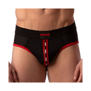 slip sicile noir rouge