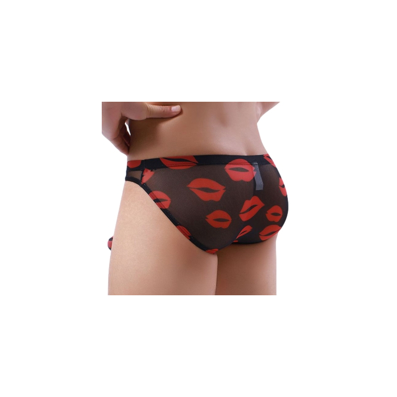 slip trompe kiss lips noir 2
