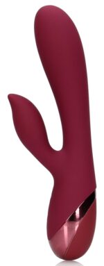 smooth silicone rabbit vibrator dark cherry