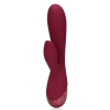 smooth silicone rabbit vibrator dark cherry 2