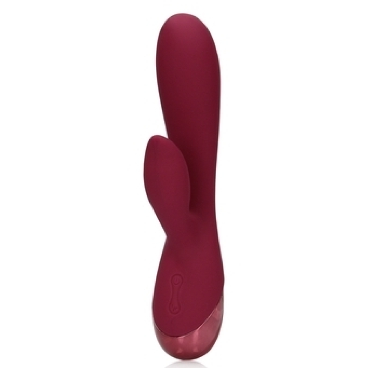 smooth silicone rabbit vibrator dark cherry 2