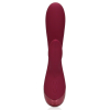 smooth silicone rabbit vibrator dark cherry 3
