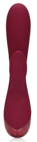 smooth silicone rabbit vibrator dark cherry 3