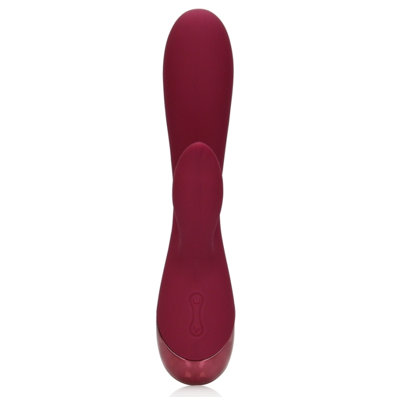 smooth silicone rabbit vibrator dark cherry 3