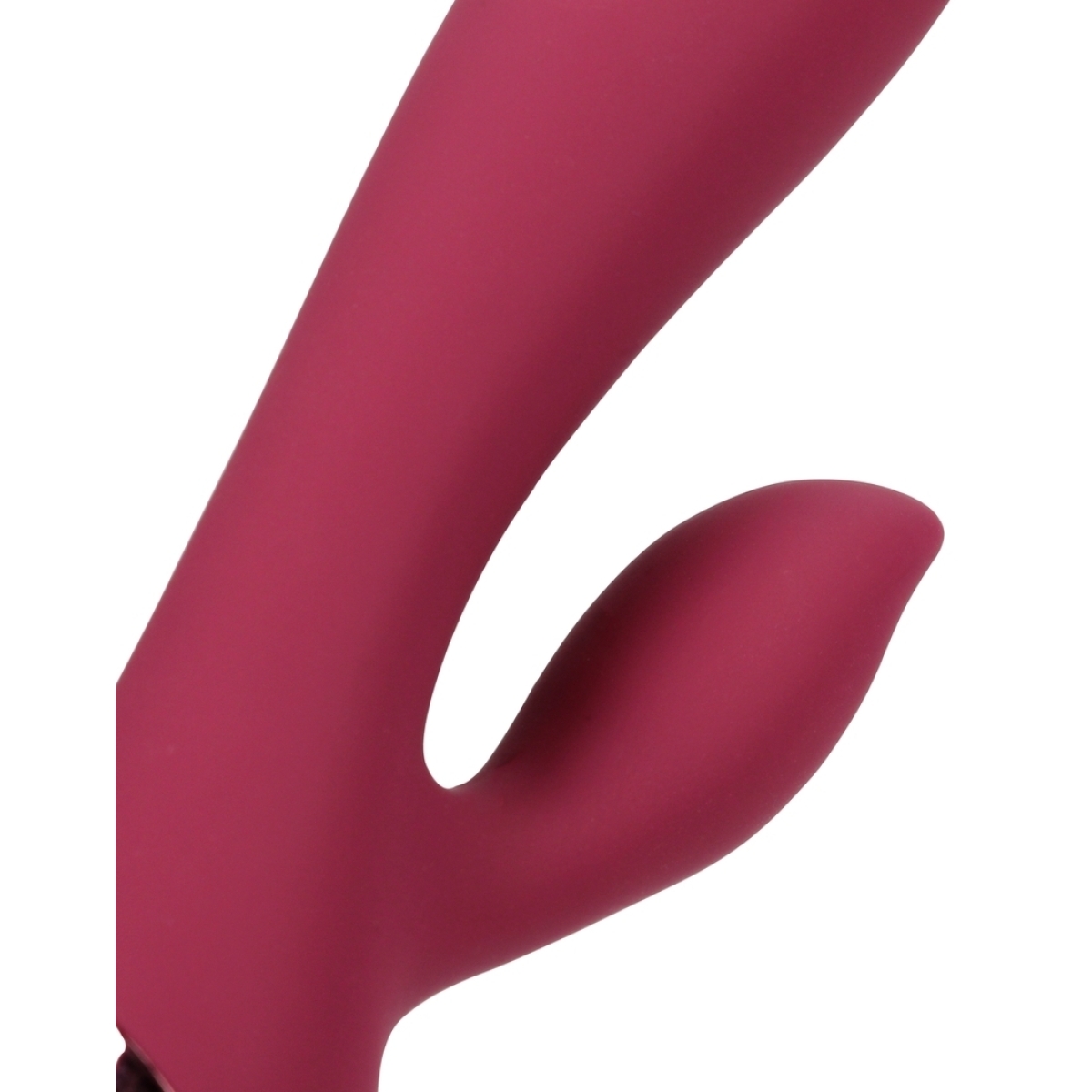 smooth silicone rabbit vibrator dark cherry 4