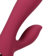 smooth silicone rabbit vibrator dark cherry 4