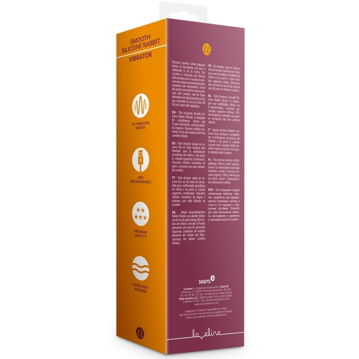 smooth silicone rabbit vibrator dark cherry 7