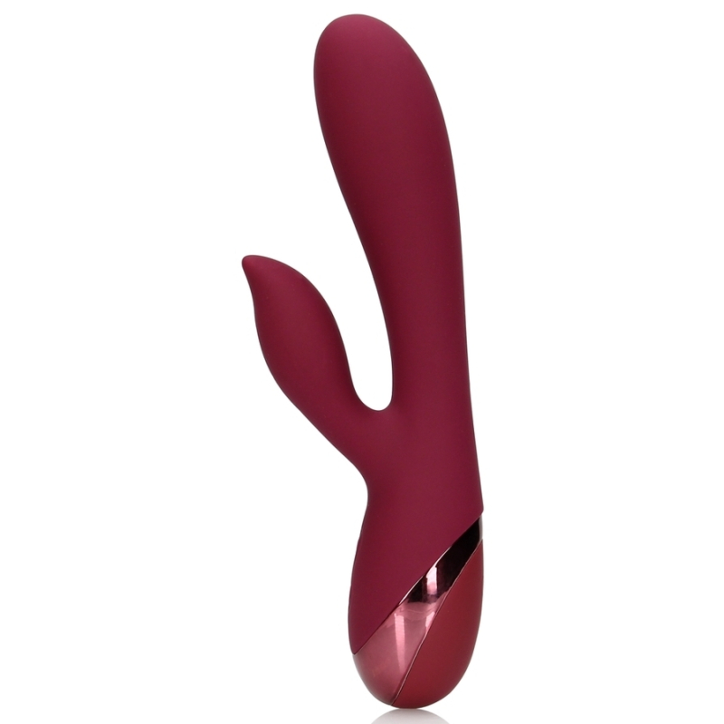 smooth silicone rabbit vibrator dark cherry
