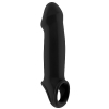 sono 17 gaine a penis lisse noir 20 x 55cm