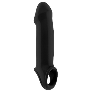 sono 17 gaine a penis lisse noir 20 x 55cm