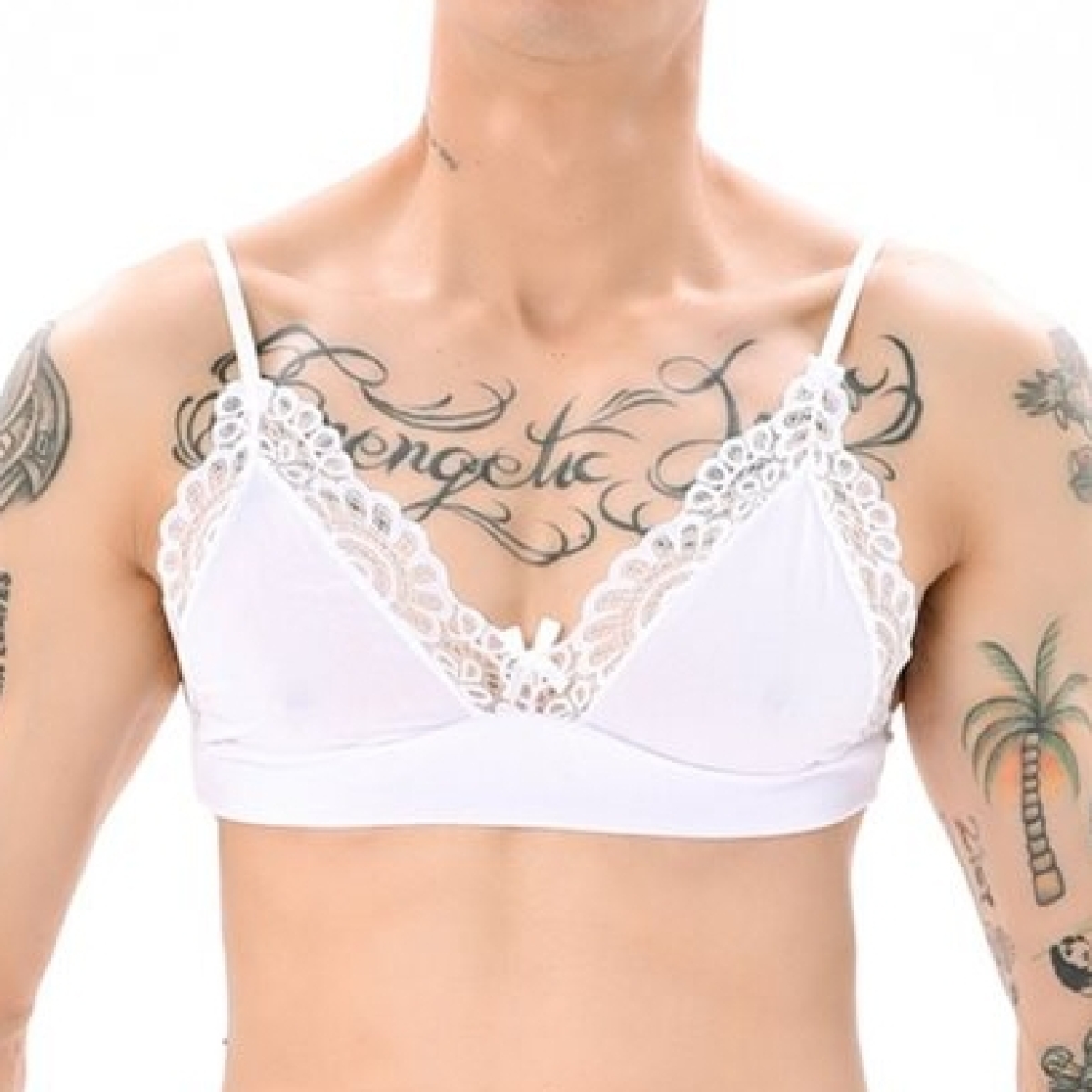 soutien gorge lace border blanc
