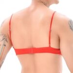 soutien gorge lace border rouge noir 2