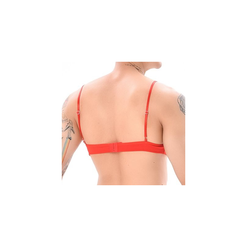 soutien gorge lace border rouge noir 2