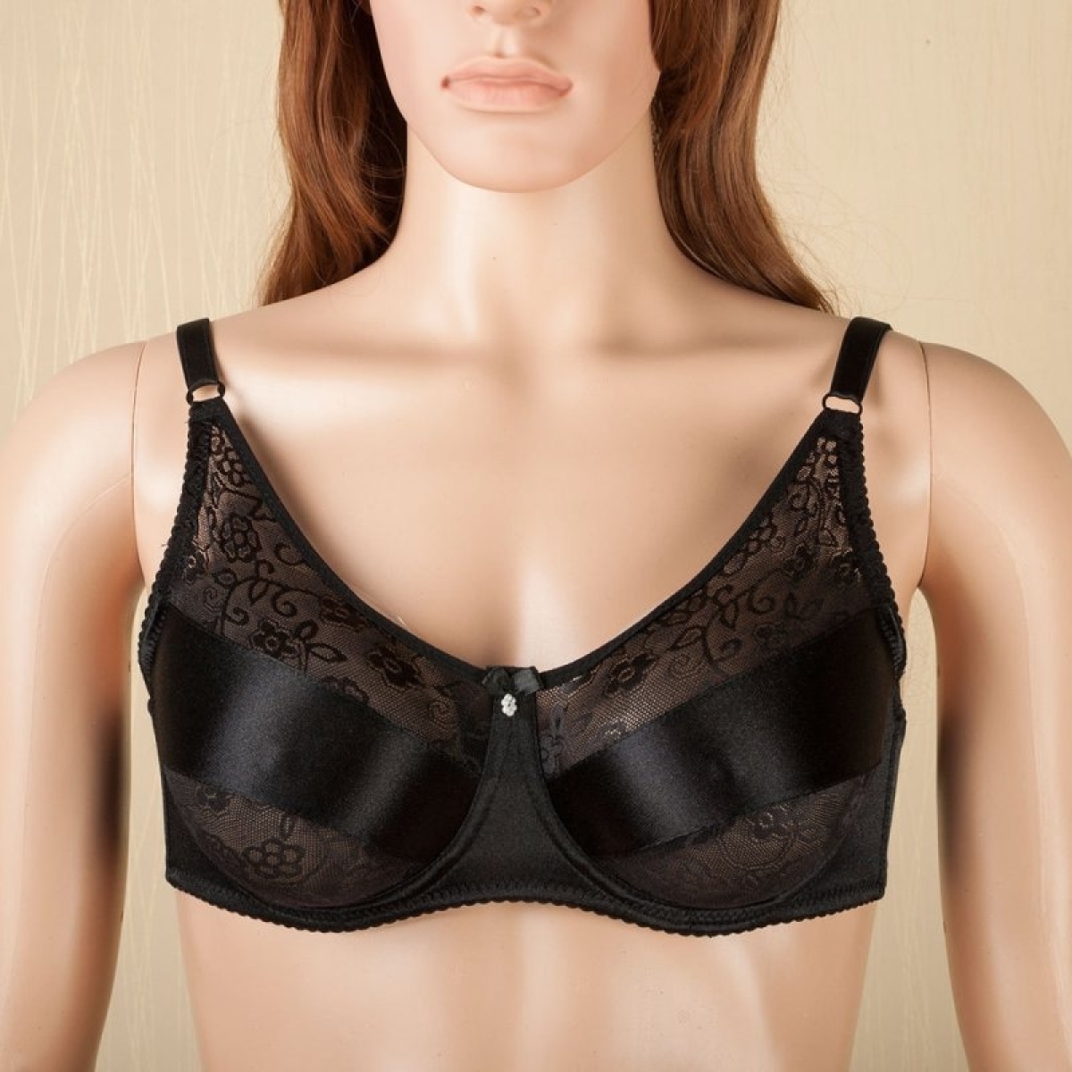 soutien gorge special prothese mammaire brace noir 2