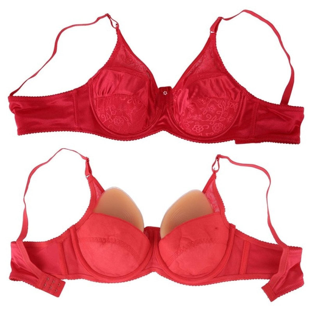 soutien gorge special prothese mammaire brace rouge 2