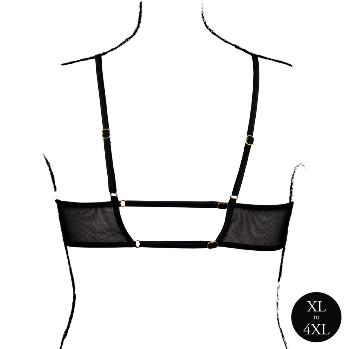 soutien gorge transparent grande taille bravia noir 5