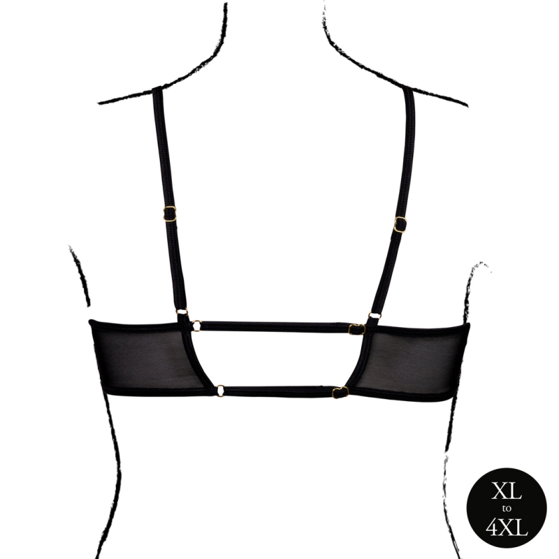 soutien gorge transparent grande taille bravia noir 5