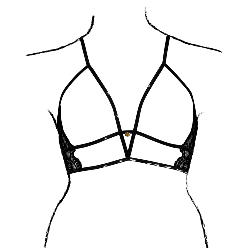 soutien gorge triangle ouvert charma noir 4