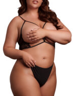 soutien gorge triangle ouvert grande taille charma noir