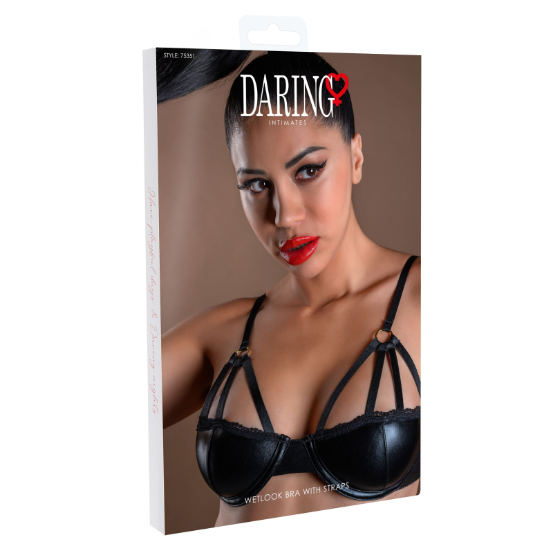 soutien gorge wetlook noir 3