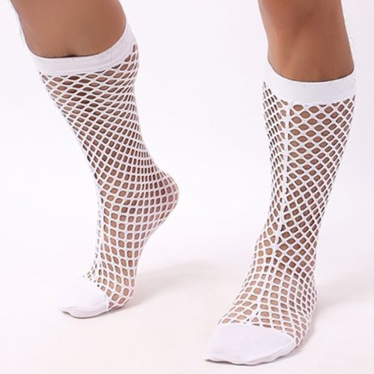 special mesh stockings for men white