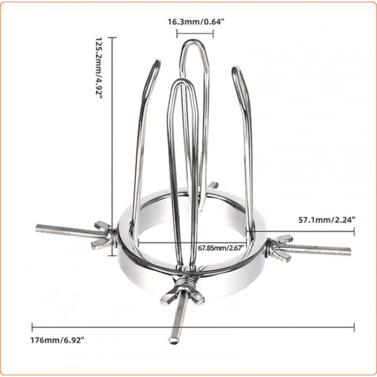 speculum anal en metal long pipe 115cm 5
