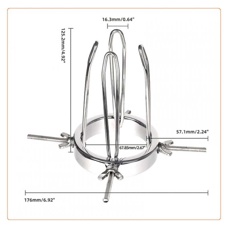speculum anal en metal long pipe 115cm 5