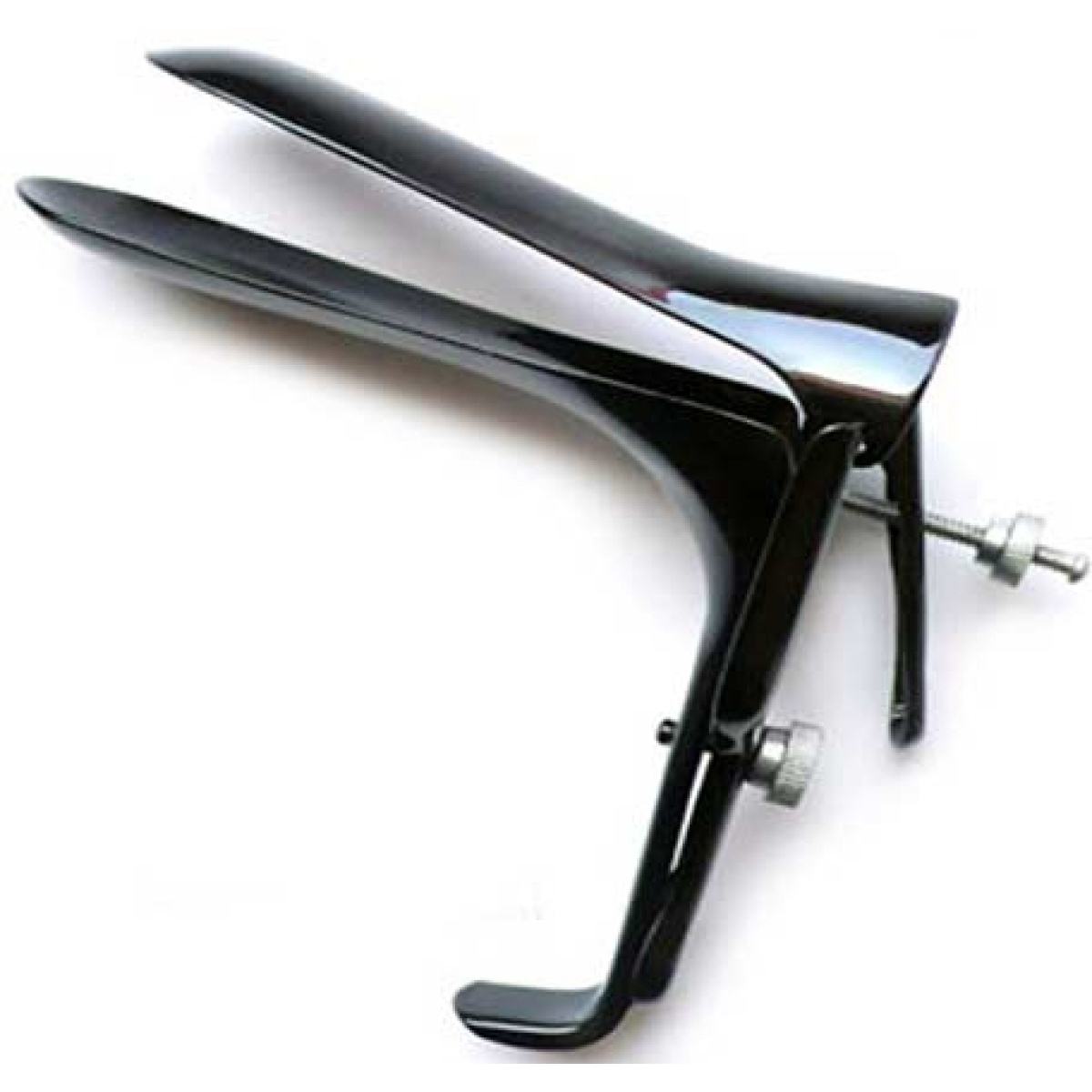 speculum en metal noir 11 x 35 cm 1